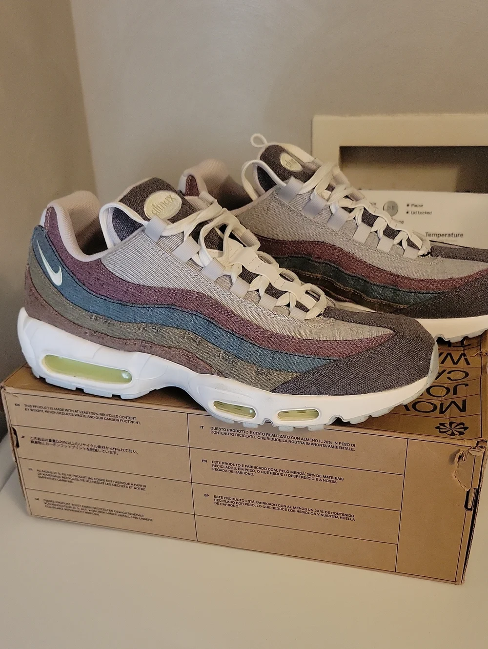 Mens Air Max 95 Recycled Canvas Size 12 Used W/box